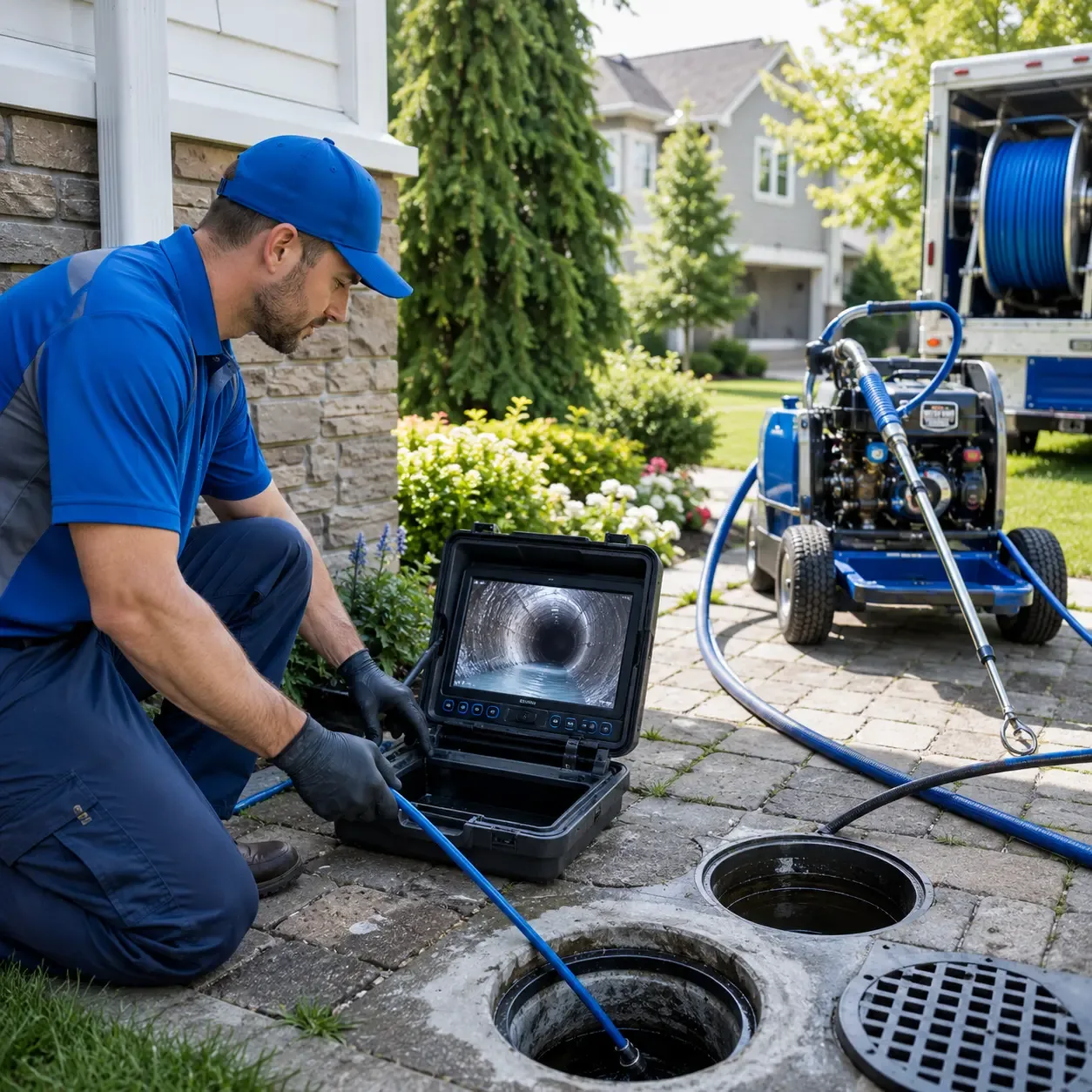 Outdoor drain cleaning professionals serving Newark, MO