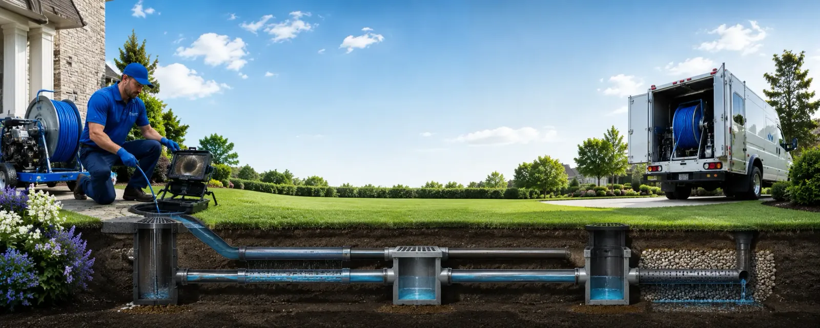 Outdoor drain cleaning information for Newark, MO